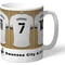 Personalised Swansea City AFC Dressing Room Shirts Mug