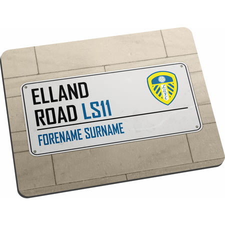 Personalised Leeds United FC Street Sign Mouse Mat