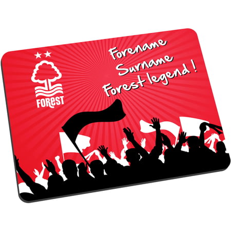 Personalised Nottingham Forest Legend Fabric Mouse Mat