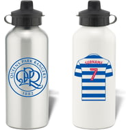 Personalised Queens Park Rangers FC Shirt Aluminium Sports Water Bottle