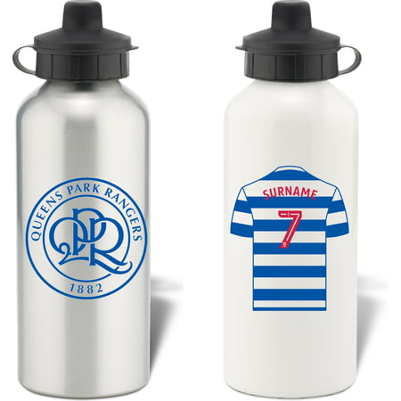 Personalised Queens Park Rangers FC Shirt Aluminium Sports Water Bottle