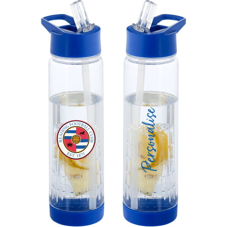 Personalised Reading FC Crest Fruit Infuser Sports Water Bottle - 740ml