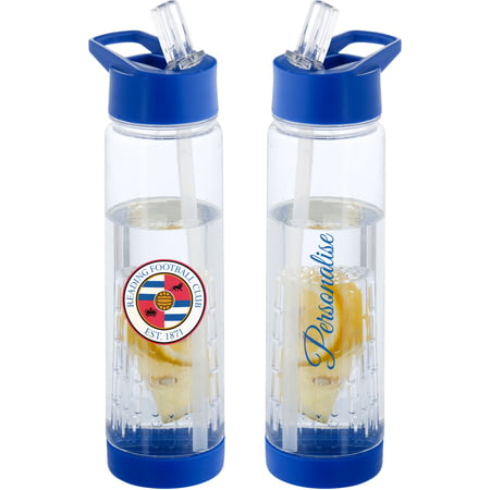 Personalised Reading FC Crest Fruit Infuser Sports Water Bottle - 740ml