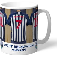 Personalised West Bromwich Albion FC Dressing Room Shirts Mug