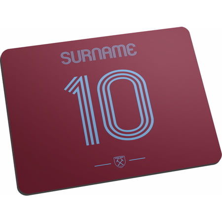 Personalised West Ham United FC Retro Shirt Mouse Mat