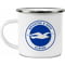 Personalised Brighton & Hove Albion FC Back Of Shirt Enamel Camping Mug