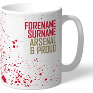 Personalised Arsenal FC Proud Mug