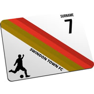 Personalised Colour Stripe Mouse Mat for Swindon Town football fans