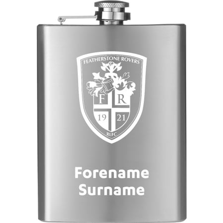 Personalised Featherstone Rovers Hip Flask