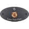 Personalised Pomeranian Dog Motif Oval Slate House Sign Plaque 25x13cm