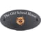 Personalised Pomeranian Dog Motif Oval Slate House Sign Plaque 25x13cm