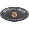 Personalised Pomeranian Dog Motif Oval Slate House Sign Plaque 25x13cm