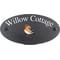 Personalised Robin Bird Motif Oval Slate House Sign Plaque 25x13cm