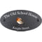 Personalised Robin Bird Motif Oval Slate House Sign Plaque 25x13cm