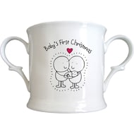 Personalised Chilli & Bubble's First Xmas Loving Cup