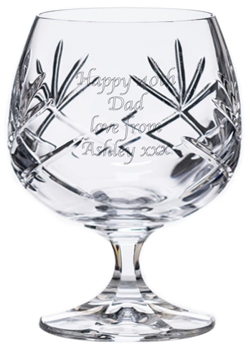 crystal brandy glass