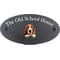 Personalised Basset Hound Dog Motif Oval Slate House Sign Plaque 25x13cm