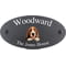 Personalised Basset Hound Dog Motif Oval Slate House Sign Plaque 25x13cm