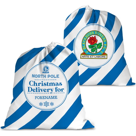 Personalised Blackburn Rovers FC FC Christmas Delivery Large Fabric Santa Sack