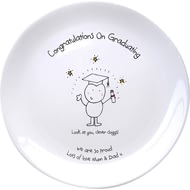 Personalised Chilli & Bubble's Graduation Ceramic Plate