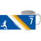 Personalised Leicester City Colour Stripe Ceramic Mug