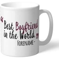 Personalised Burnley FC Best Boyfriend In The World Mug