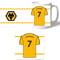Personalised Wolves FC Shirt Mug & Coaster Set