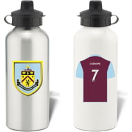 Personalised Burnley FC Shirt Aluminium Sports Water Bottle