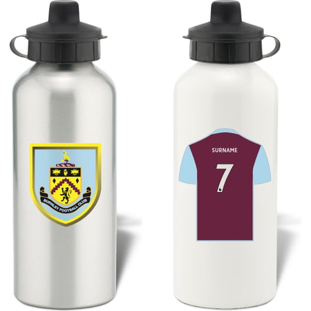 Personalised Burnley FC Shirt Aluminium Sports Water Bottle