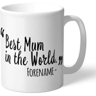 Personalised Derby County Best Mum In The World Mug