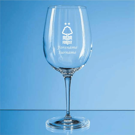 Personalised Nottingham Forest FC Crest 480ml Wine Glass