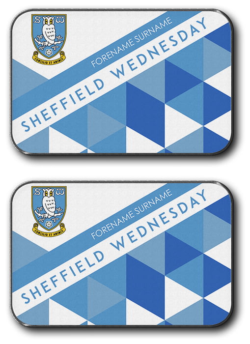 Personalised Sheffield Wednesday FC Patterned Rear Car Mats from Go