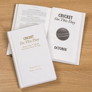 Personalised England Cricket On This Day History Book
