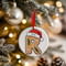 Personalised Gingerbread Initial Letter Christmas Ceramic Hanging Tree Decoration - 7cm