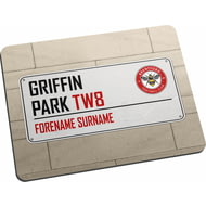 Personalised Brentford FC Street Sign Mouse Mat