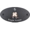 Personalised Double Owl Bird Motif Oval Slate House Sign Plaque 25x13cm