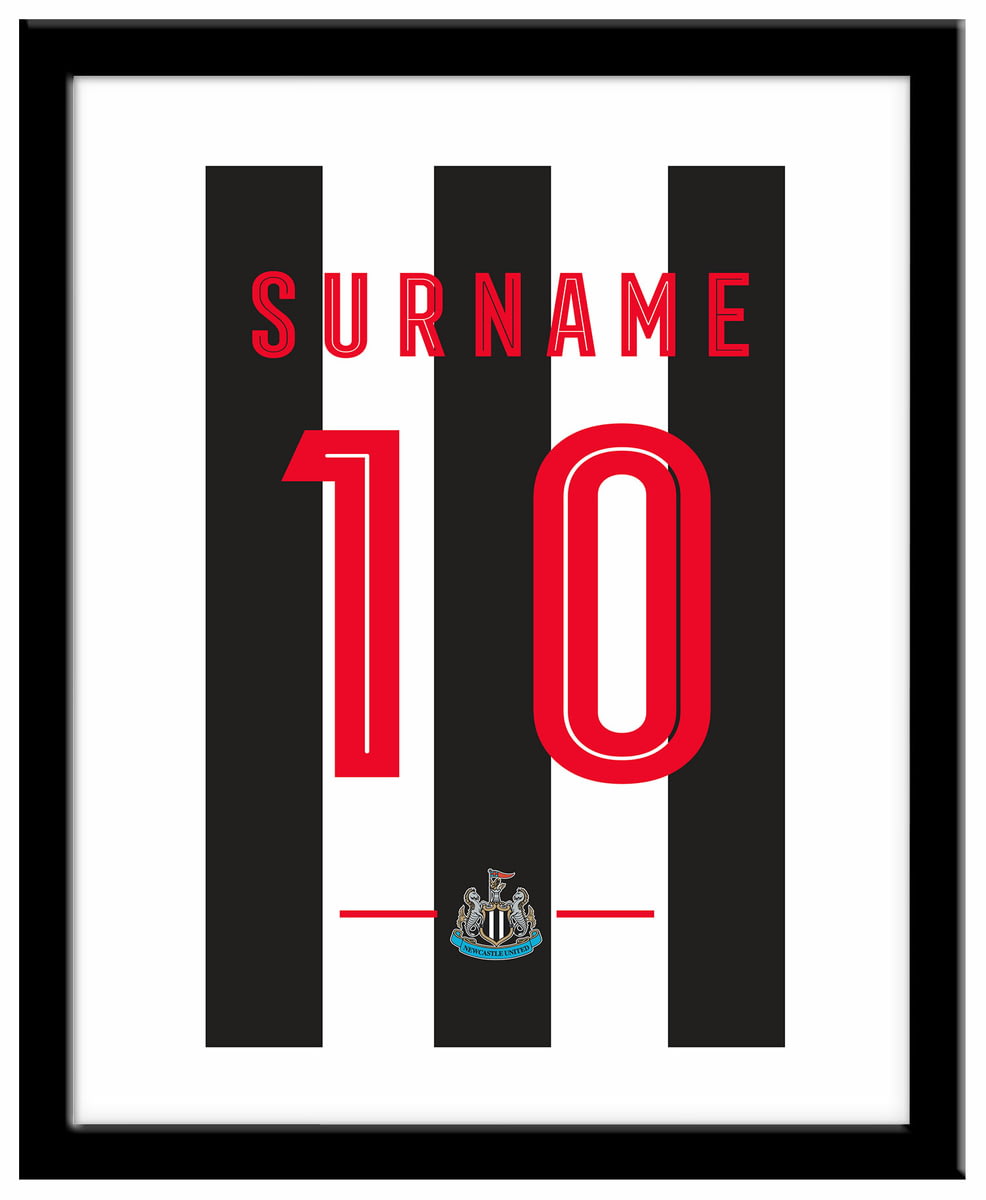 framed newcastle united shirt