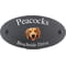 Personalised Golden Retriever Dog Motif Oval Slate House Sign Plaque 25x13cm
