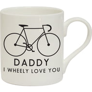 Personalised I Wheeley Love You Male Bike Chunky Balmoral Mug