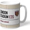 Personalised West Ham United London Stadium Street Sign 11oz Ceramic Mug