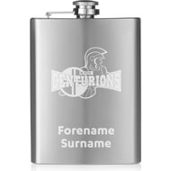 Personalised Leigh Centurions Crest Hip Flask