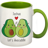 Personalised Let's Avo-Cuddle Green Inside Mug