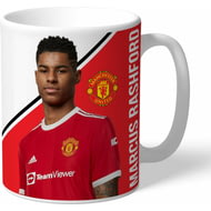 Personalised Manchester United FC Rashford Autograph Player Photo Mug