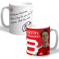 Personalised Arsenal FC Martin Ødegaard Autograph Player Photo 11oz Ceramic Mug