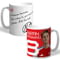 Personalised Arsenal FC Martin Ødegaard Autograph Player Photo 11oz Ceramic Mug