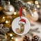 Personalised Gingerbread Initial Letter Christmas Ceramic Hanging Tree Decoration - 7cm