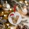 Personalised Gingerbread Initial Letter Christmas Ceramic Hanging Tree Decoration - 7cm