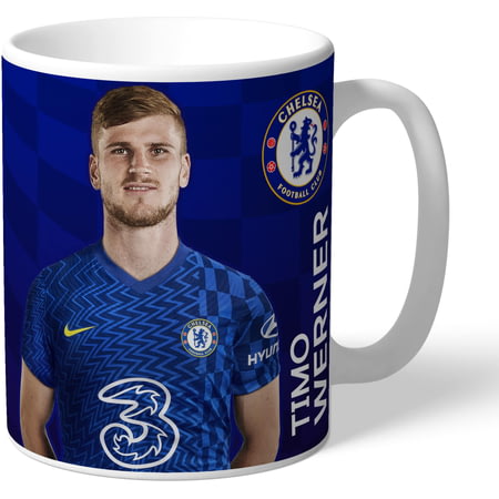 Personalised Chelsea FC Werner Autograph Player Photo Mug