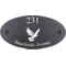 Personalised Dove Bird Motif Oval Slate House Sign Plaque 25x13cm