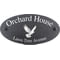 Personalised Dove Bird Motif Oval Slate House Sign Plaque 25x13cm